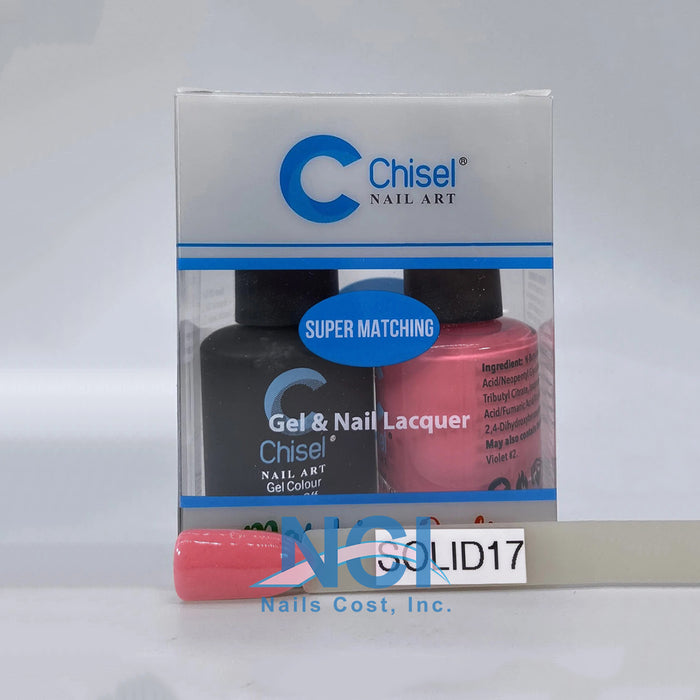 Chisel Nail Lacquer And Gel Polish, Solid Collection, SOLID017, 0.5oz OK0605LK