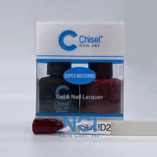 Chisel Nail Lacquer And Gel Polish, Solid Collection, SOLID002, 0.5oz OK0605LK
