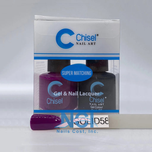 Chisel Nail Lacquer And Gel Polish, Solid Collection, SOLID058, 0.5oz OK0605LK
