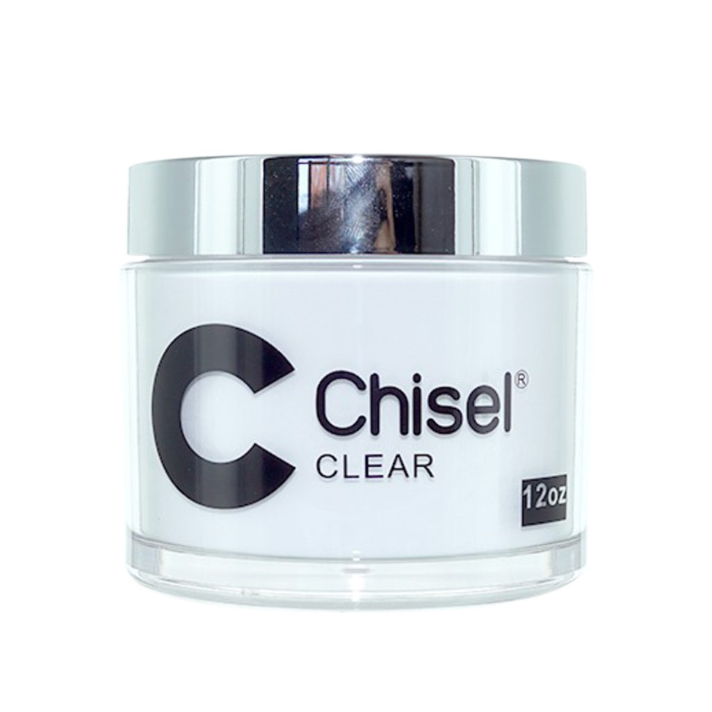 Chisel 2in1 Acrylic/Dipping Powder, Pink & White Collection, CLEAR, 12oz (Packing: 60 pcs/case)