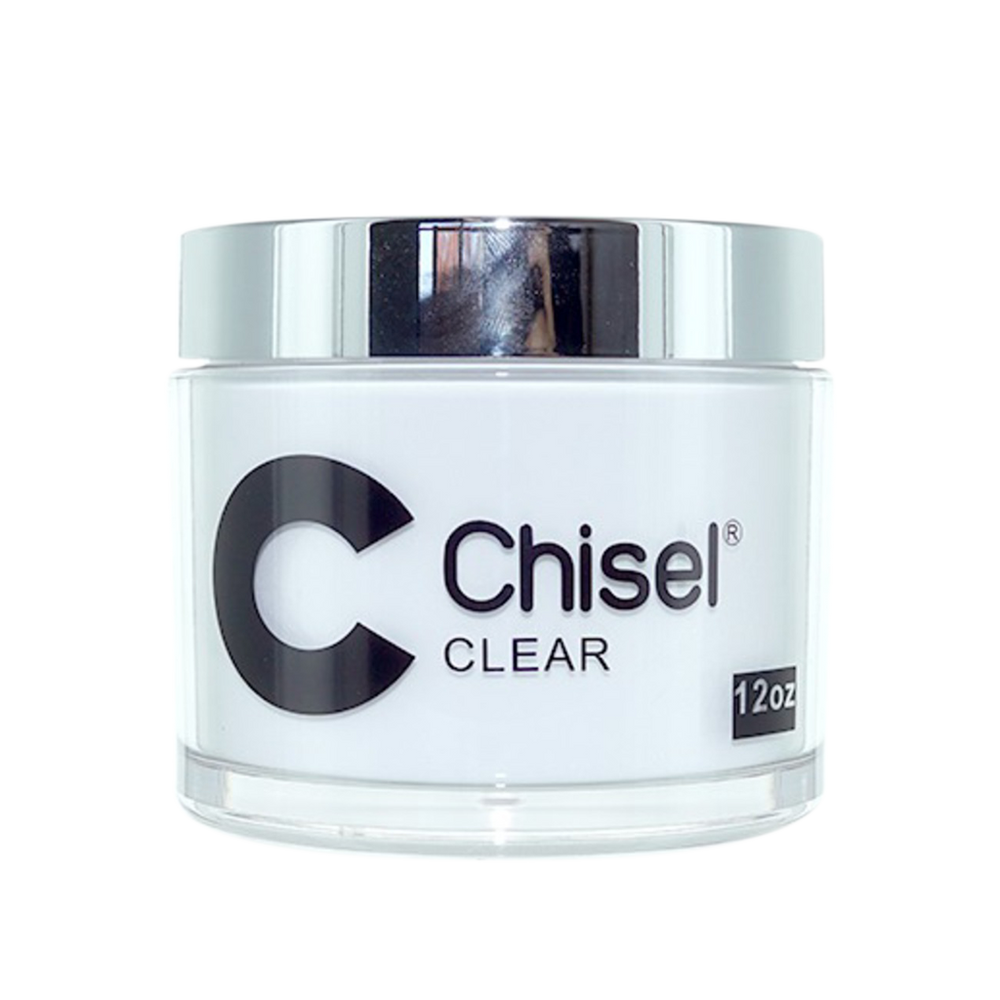 Chisel 2in1 Acrylic/Dipping Powder, Pink & White Collection, CLEAR, 12oz (Packing: 60 pcs/case)