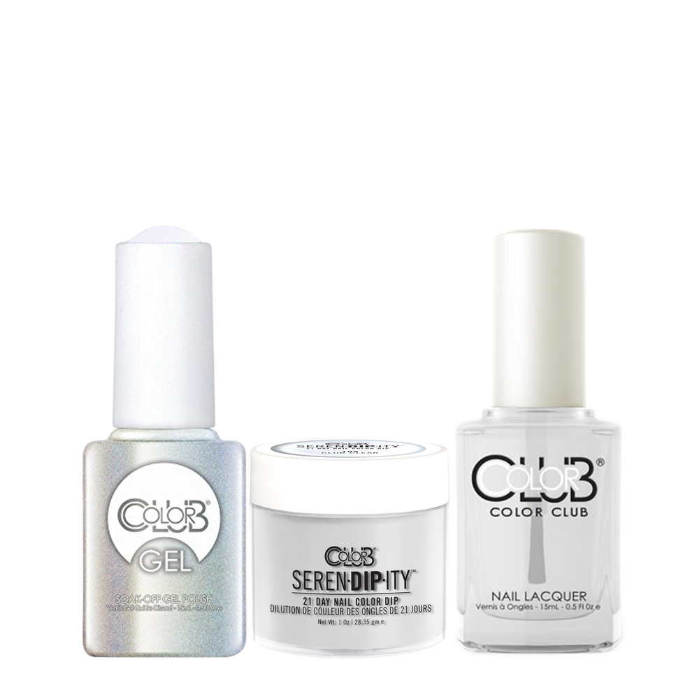 Color Club 3in1 Dipping Powder + Gel Polish + Nail Lacquer , Serendipity, Club Clear, 1oz, 05XDIP108-1 KK