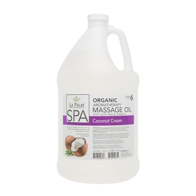 La Palm, Organic Aromatherapy Massage Oil, Coconut Cream, 1Gal  KK