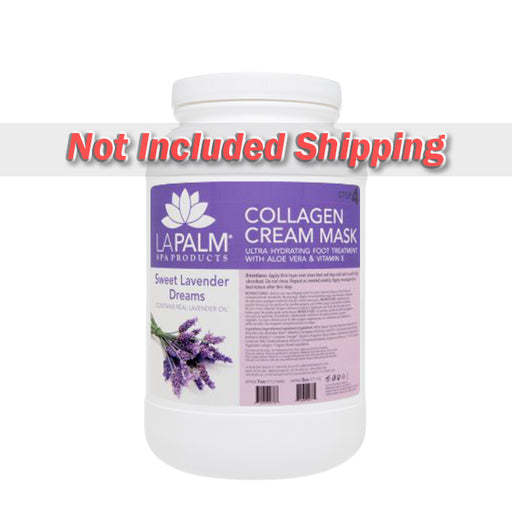 La Palm Collagen Cream Foot Mask, Sweet Lavender Dream, 1Gal (Packing: 4pcs/case)