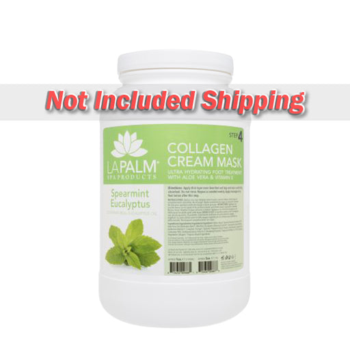 La Palm Collagen Cream Foot Mask, Spearmint Eucalyptus, 1Gal (Packing: 4pcs/case)