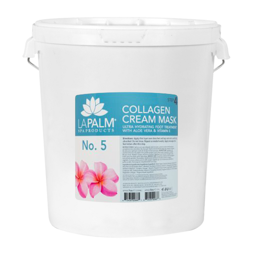 La Palm Collagen Cream Foot Mask, No.5, 5Gal KK