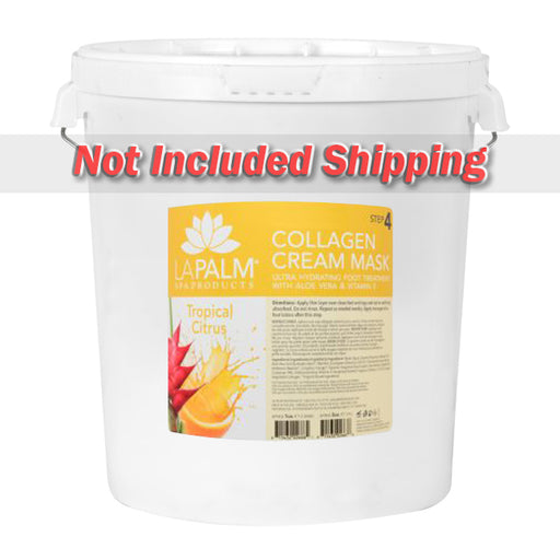La Palm Collagen Cream Foot Mask, Tropical Citrus, 5Gal KK