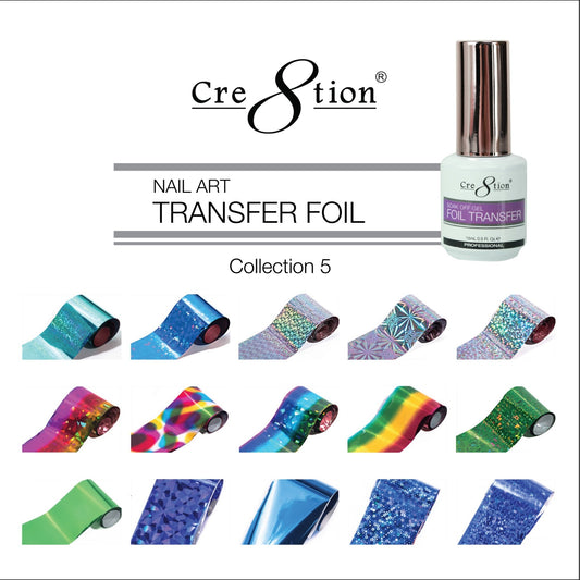 Cre8tion Nail Art Transfer Foil, Collection 05, 1101-0995 OK0225VD