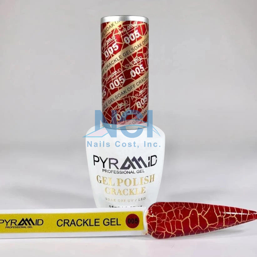 Pyramid Gel Polish, Crackle Collection, 05, 0.5oz OK1021MD
