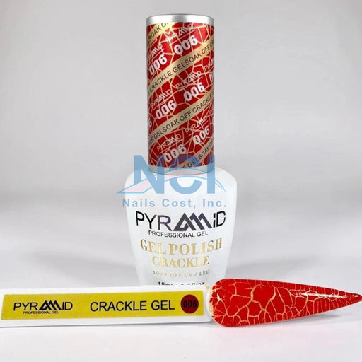 Pyramid Gel Polish, Crackle Collection, 06, 0.5oz OK1021MD