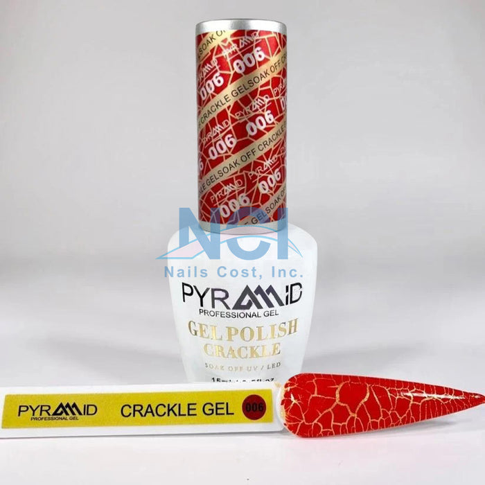 Pyramid Gel Polish, Crackle Collection, 06, 0.5oz OK1021MD