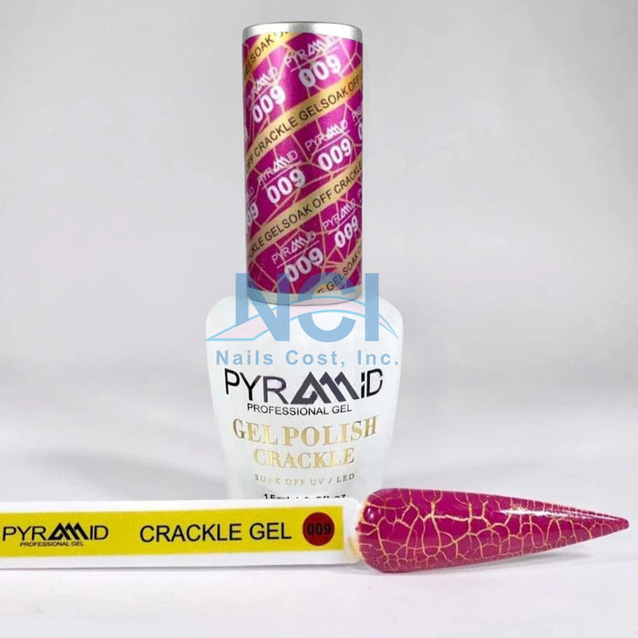 Pyramid Gel Polish, Crackle Collection, 09, 0.5oz OK1021MD
