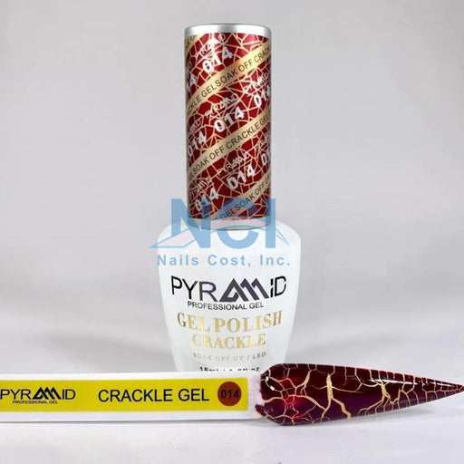 Pyramid Gel Polish, Crackle Collection, 14, 0.5oz OK1021MD