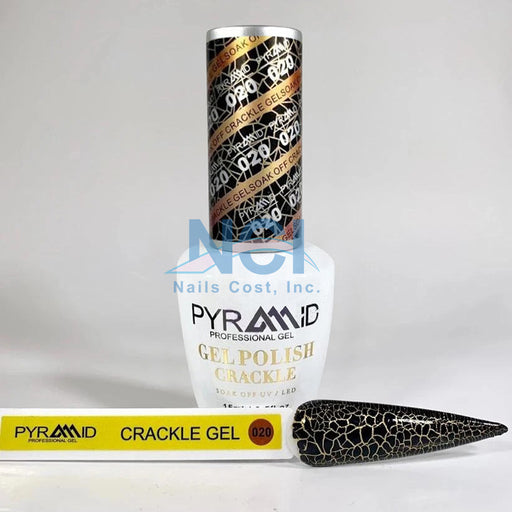 Pyramid Gel Polish, Crackle Collection, 20, 0.5oz OK1021MD