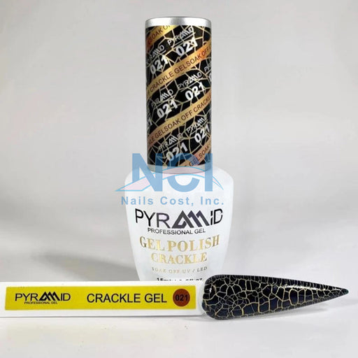 Pyramid Gel Polish, Crackle Collection, 21, 0.5oz OK1021MD