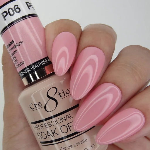 Cre8tion Gel Polish, French Collection, P06, It's a Girl Pink, 0.5oz
