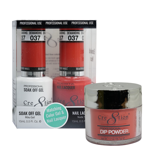 Cre8tion 3in1 Dipping Powder + Gel Polish + Nail Lacquer, 037, Scorpio, 3104-0637 OK0117MD