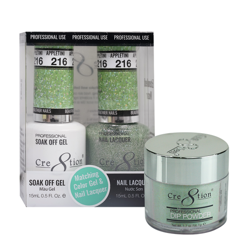 Cre8tion 3in1 Dipping Powder + Gel Polish + Nail Lacquer, Color list in the note, 000