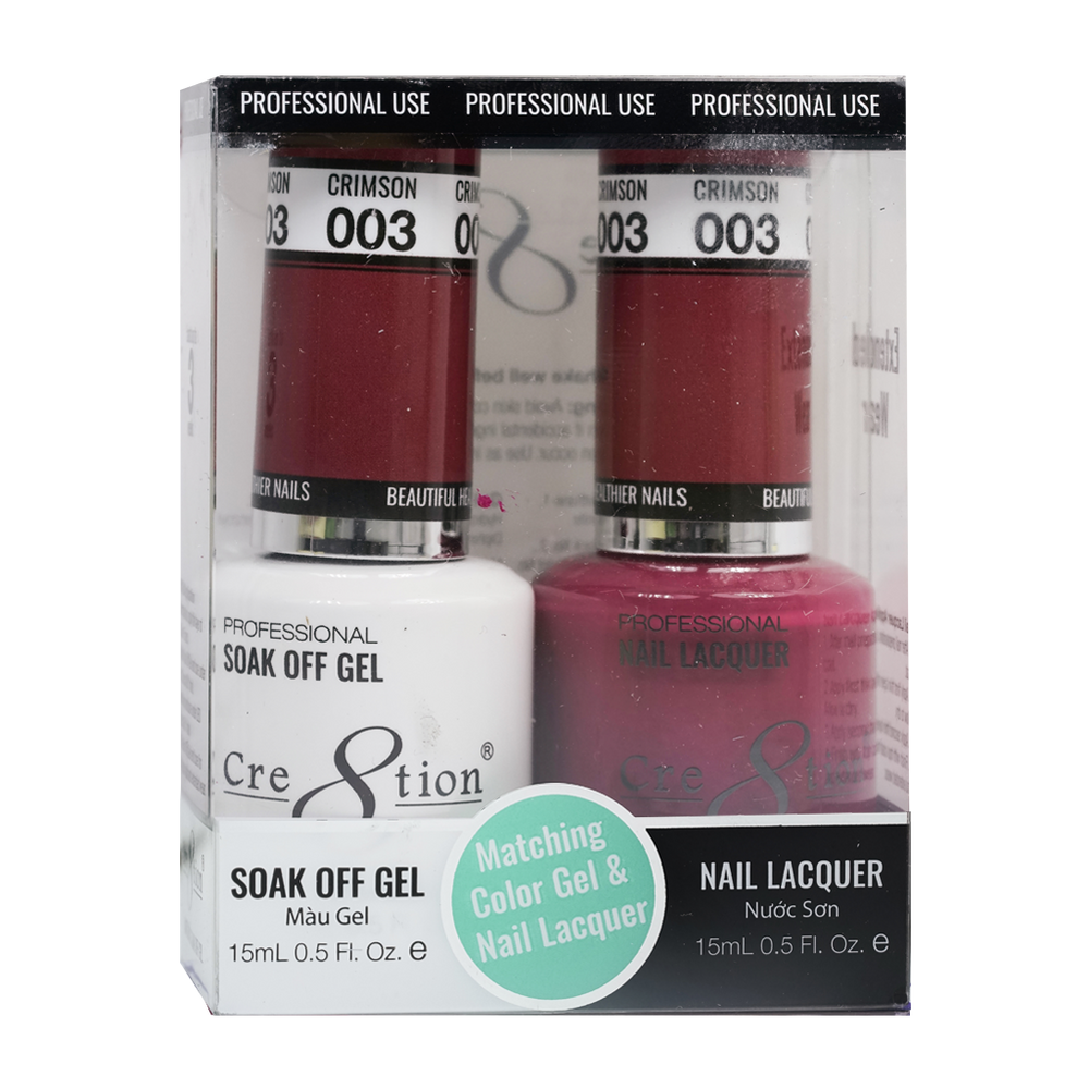 Cre8tion Gel Polish And Nail Lacquer, 003, 0.5oz, 0916-0844