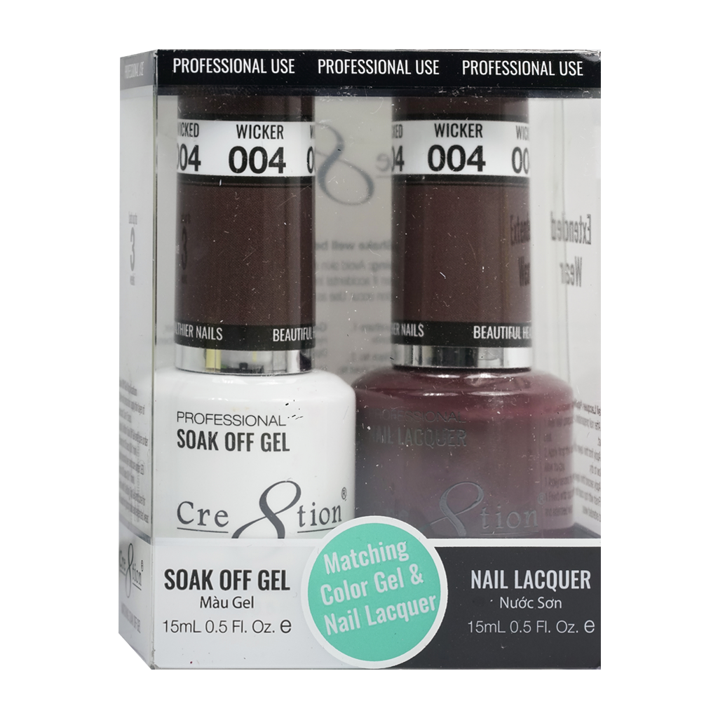 Cre8tion Gel Polish And Nail Lacquer, 004, 0.5oz, 0916-0845