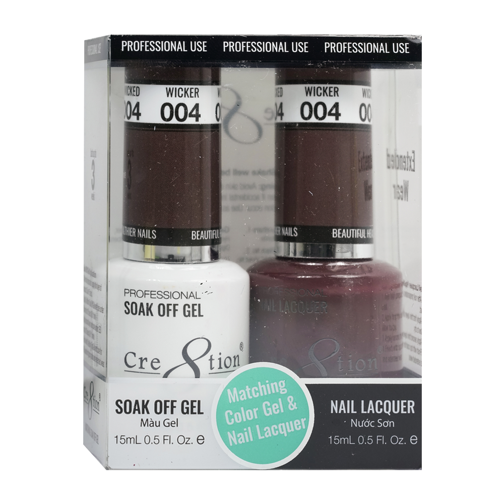 Cre8tion Gel Polish And Nail Lacquer, 004, 0.5oz, 0916-0845