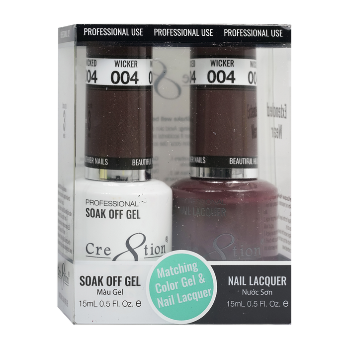 Cre8tion Gel Polish And Nail Lacquer, 004, 0.5oz, 0916-0845