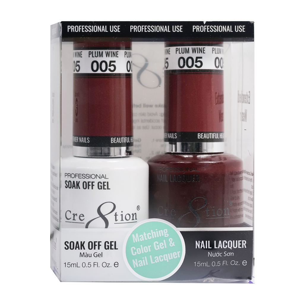 Cre8tion Gel Polish And Nail Lacquer, 005, 0.5oz, 0916-0846