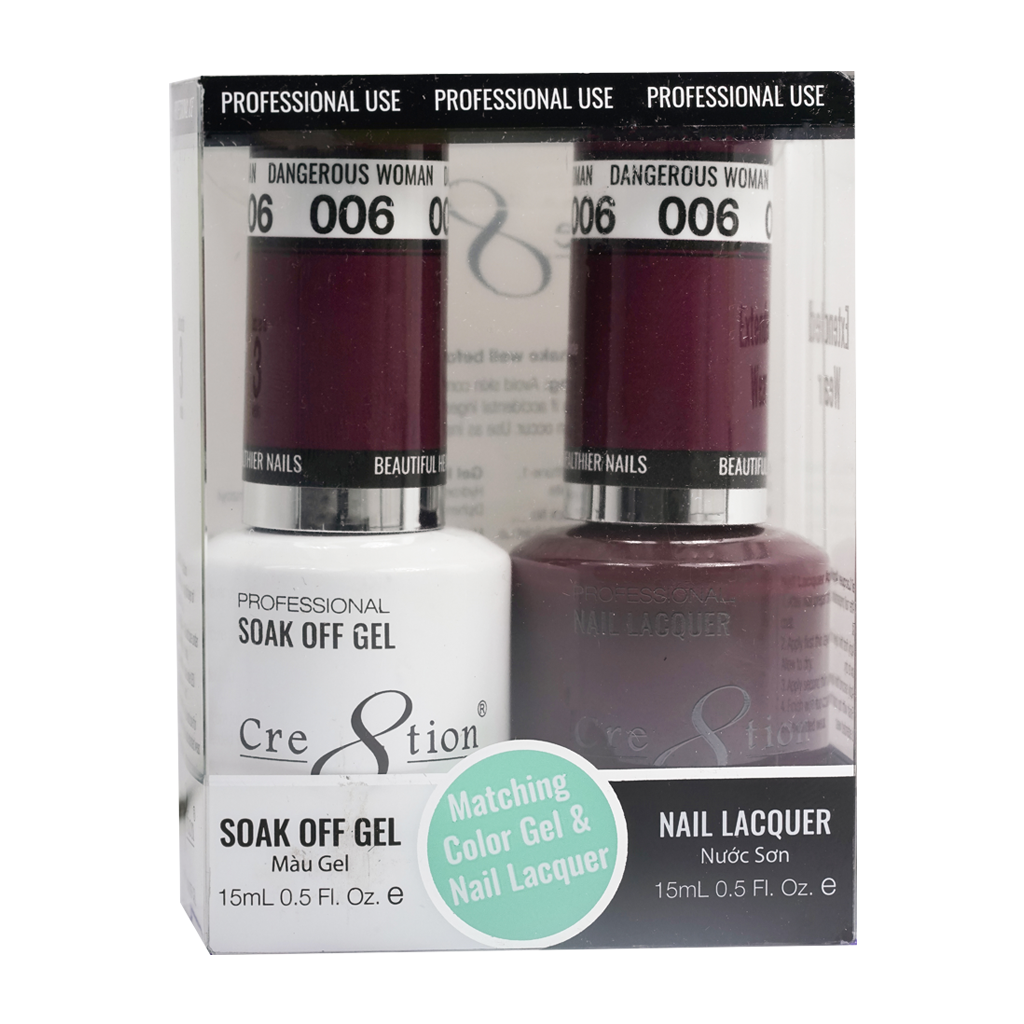 Cre8tion Gel Polish And Nail Lacquer, 006, 0.5oz, 0916-0847