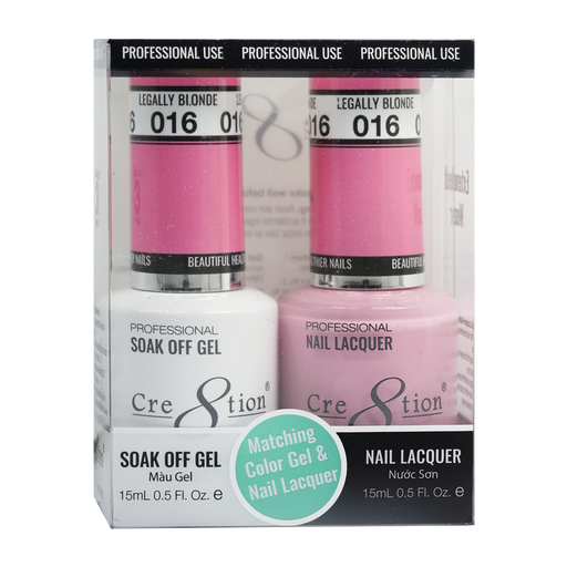 Cre8tion Gel Polish And Nail Lacquer, 016, 0.5oz, 0916-0857