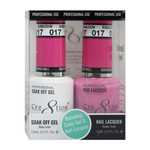 Cre8tion Gel Polish And Nail Lacquer, 017, 0.5oz, 0916-0858