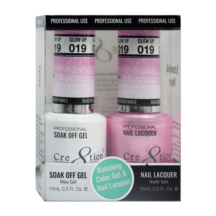 Cre8tion Gel Polish And Nail Lacquer, 019, 0.5oz, 0916-0860