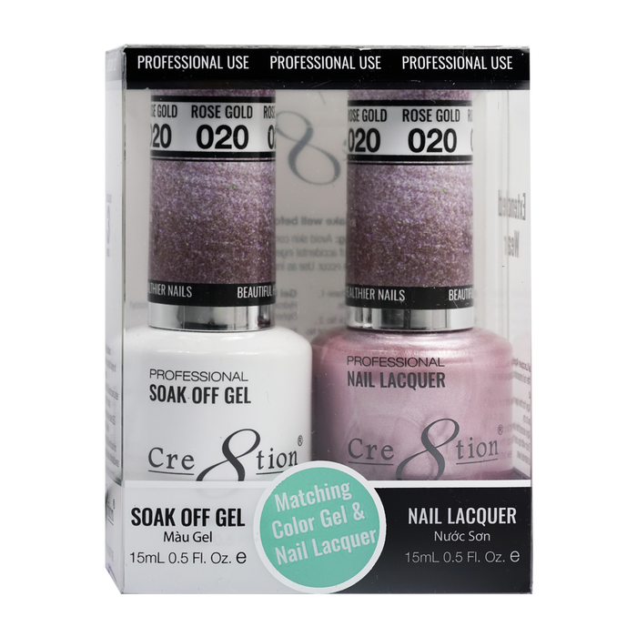 Cre8tion Gel Polish And Nail Lacquer, 020, 0.5oz, 0916-0861
