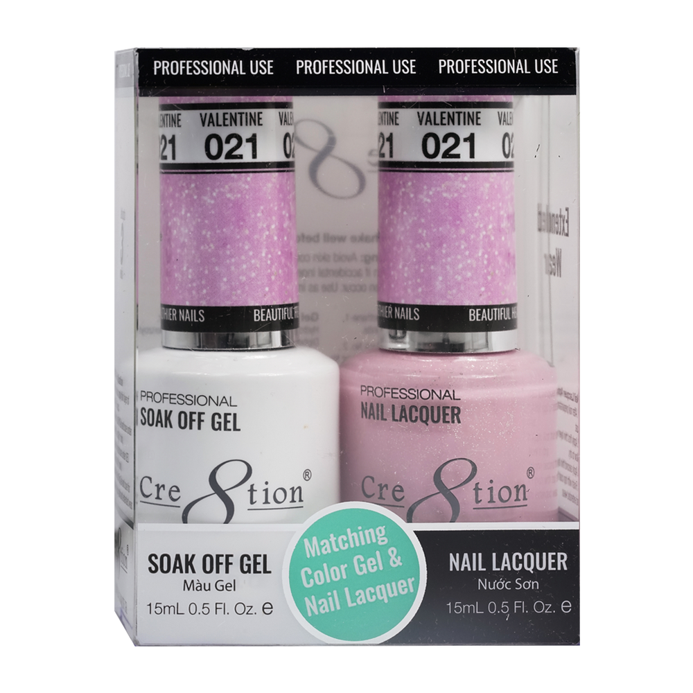 Cre8tion Gel Polish And Nail Lacquer, 021, 0.5oz, 0916-0862