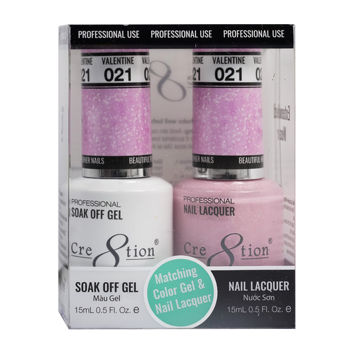 Cre8tion Gel Polish And Nail Lacquer, 021, 0.5oz, 0916-0862