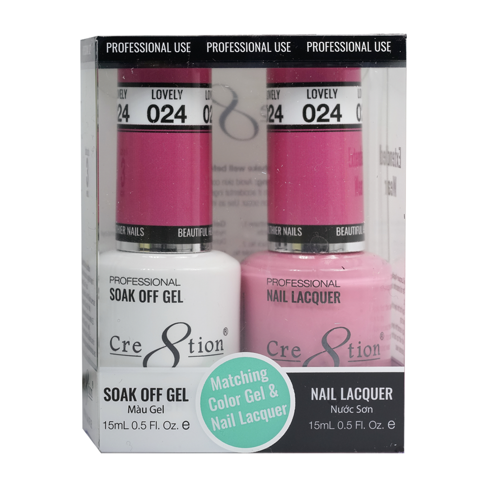 Cre8tion Gel Polish And Nail Lacquer, 024, 0.5oz, 0916-0865