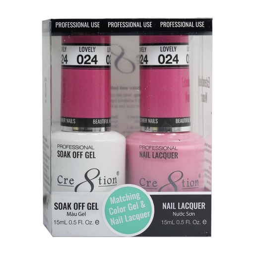 Cre8tion Gel Polish And Nail Lacquer, 024, 0.5oz, 0916-0865