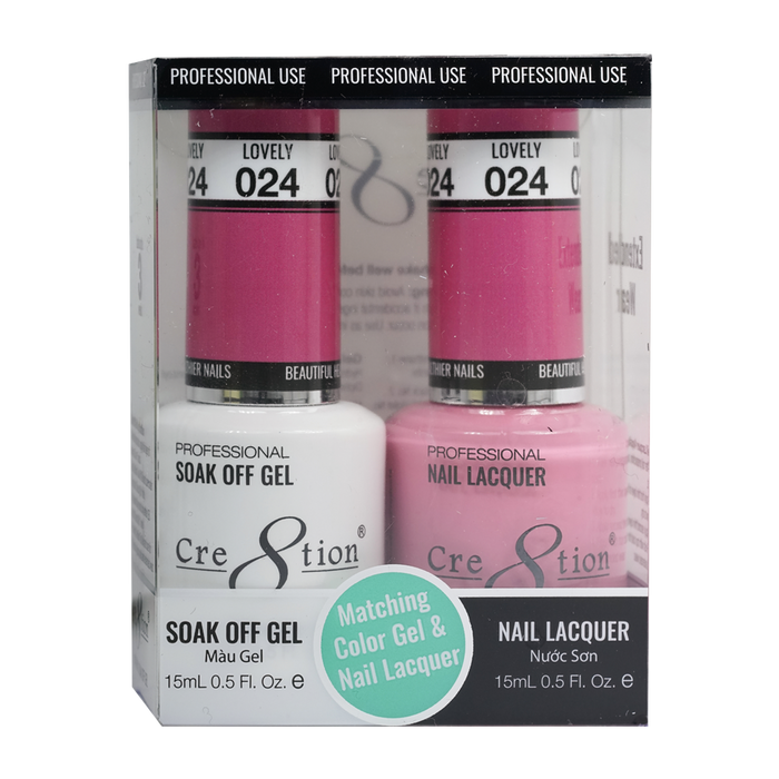 Cre8tion Gel Polish And Nail Lacquer, 024, 0.5oz, 0916-0865
