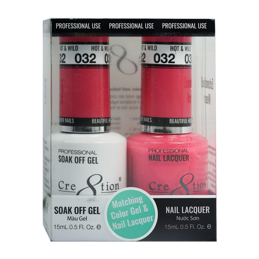 Cre8tion Gel Polish And Nail Lacquer, 032, 0.5oz, 0916-0873