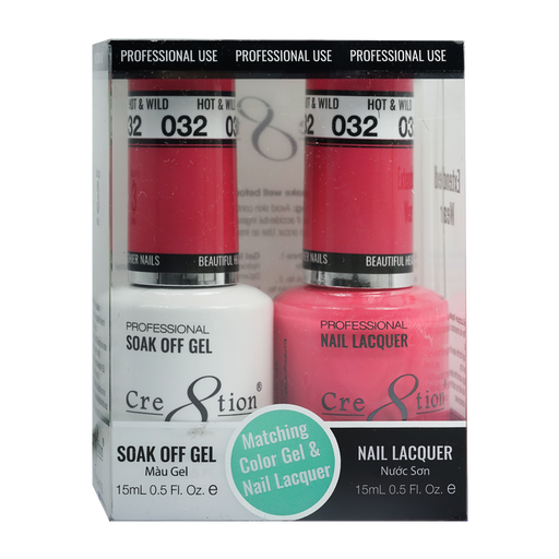 Cre8tion Gel Polish And Nail Lacquer, 032, 0.5oz, 0916-0873