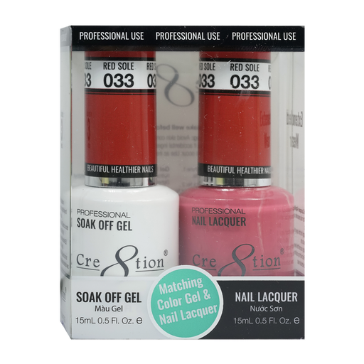 Cre8tion Gel Polish And Nail Lacquer, 033, 0.5oz, 0916-0874