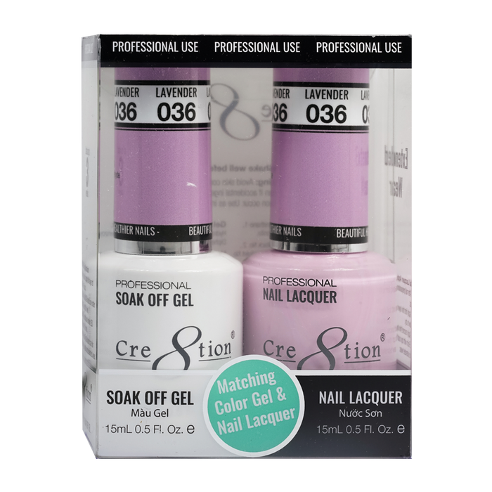 Cre8tion Gel Polish And Nail Lacquer, 036, 0.5oz, 0916-0877