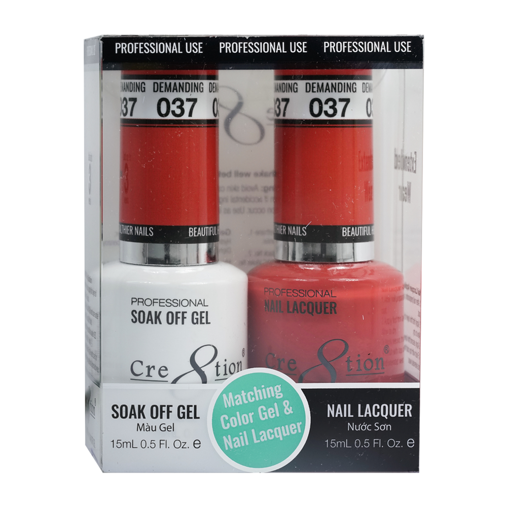 Cre8tion Gel Polish And Nail Lacquer, 037, 0.5oz, 0916-0878