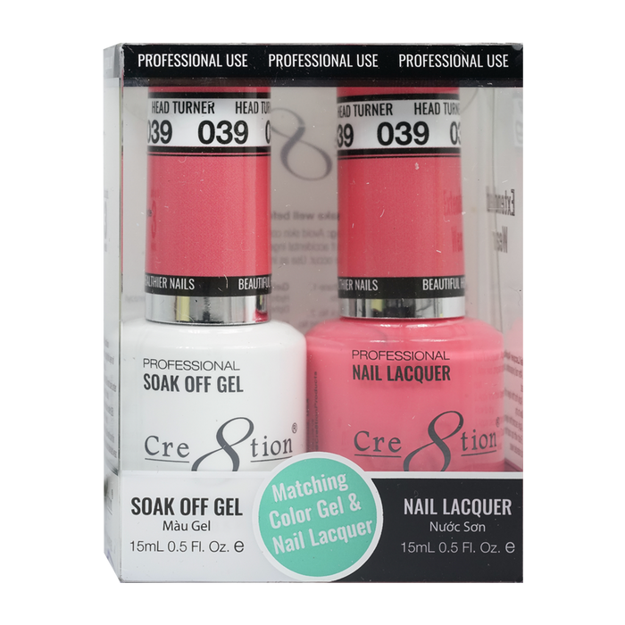 Cre8tion Gel Polish And Nail Lacquer, 039, 0.5oz, 0916-0880