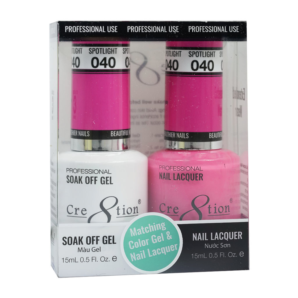 Cre8tion Gel Polish And Nail Lacquer, 040, 0.5oz, 0916-0881