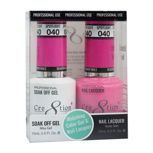 Cre8tion Gel Polish And Nail Lacquer, 040, 0.5oz, 0916-0881