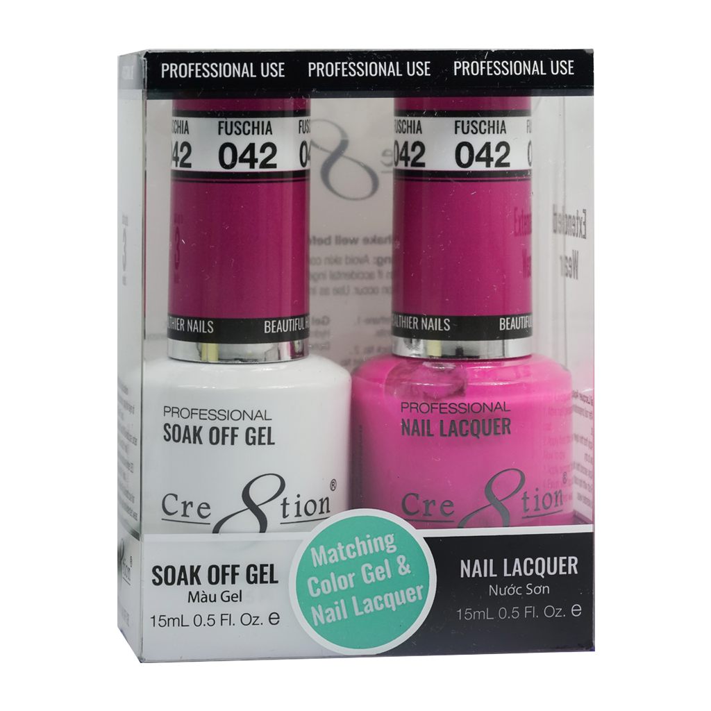 Cre8tion Gel Polish And Nail Lacquer, 042, 0.5oz, 0916-0883