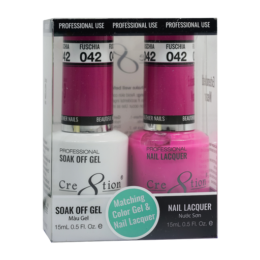 Cre8tion Gel Polish And Nail Lacquer, 042, 0.5oz, 0916-0883
