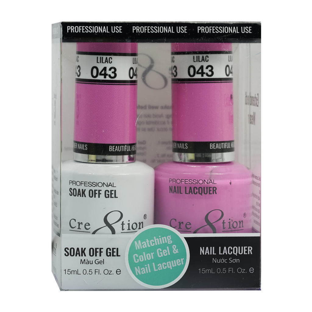 Cre8tion Gel Polish And Nail Lacquer, 043, 0.5oz, 0916-0884