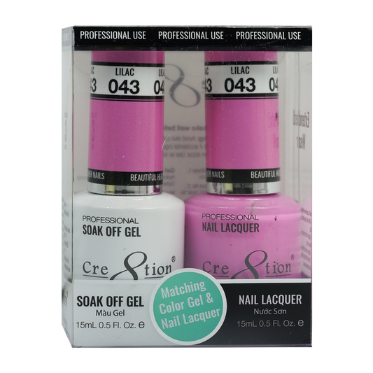 Cre8tion Gel Polish And Nail Lacquer, 043, 0.5oz, 0916-0884