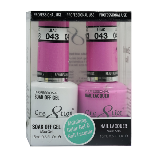Cre8tion Gel Polish And Nail Lacquer, 043, 0.5oz, 0916-0884